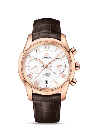 Omega De Ville Co-Axial 42 Chronograph Red Gold / Silver